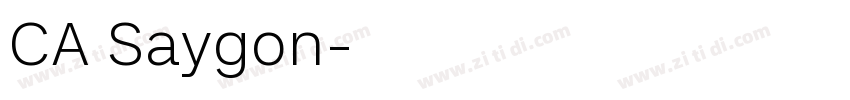 CA Saygon字体转换